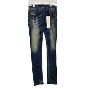 NWT Diesel Women's Jogg Grupee Sweat Pants Skinny Jeans Black Size 25 MSRP $279